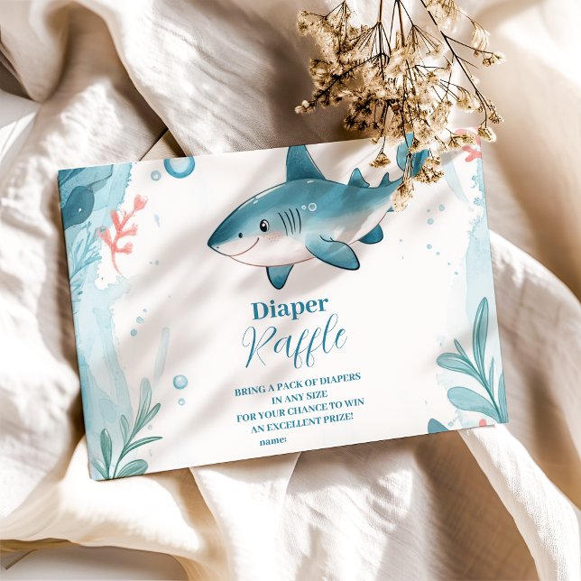 Hajar under havets havsdjur Diapper Raffle Tilläggskort (Skapare uppladdad)
