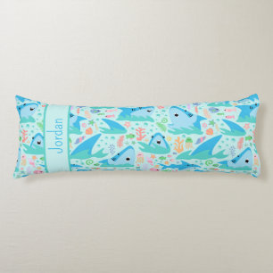 Hajar under havets utlopp Personlig Mönster Kroppskudde