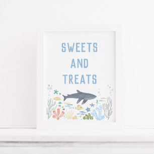 Hajar under Sea Baby Shower Sweets Poster