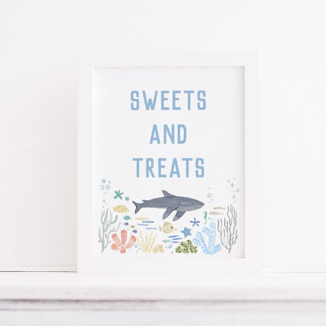 Hajar under Sea Baby Shower Sweets Poster (Skapare uppladdad)