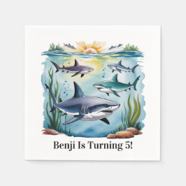 Hajar under Sea Boy Birthday Pappersservett