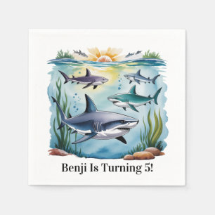 Hajar under Sea Boy Birthday Pappersservett
