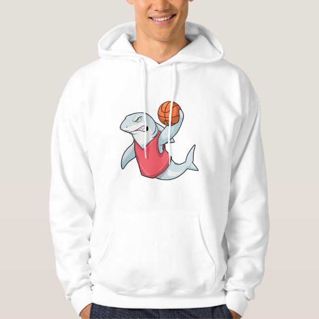 Hajar vid sport med basketboll hoodie (Framsida)