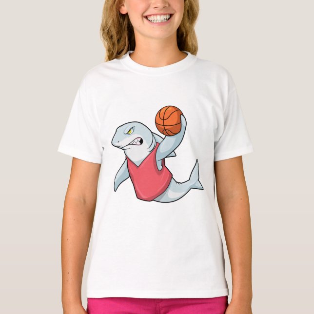 Hajar vid sport med basketboll t shirt (Framsida)