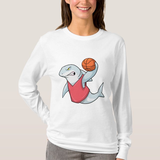 Hajar vid sport med basketboll t shirt (Framsida)