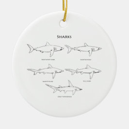 Hajartlogotyp Julgransprydnad Keramik