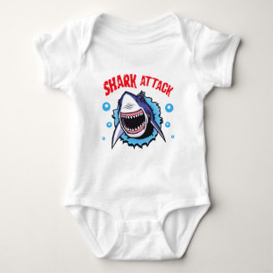 Hajattack bodysuite Shark bita baby shirt T Shirt