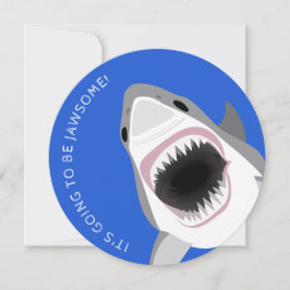 Hajattack: Födelsedagsfest på strand eller båt Inbjudningar