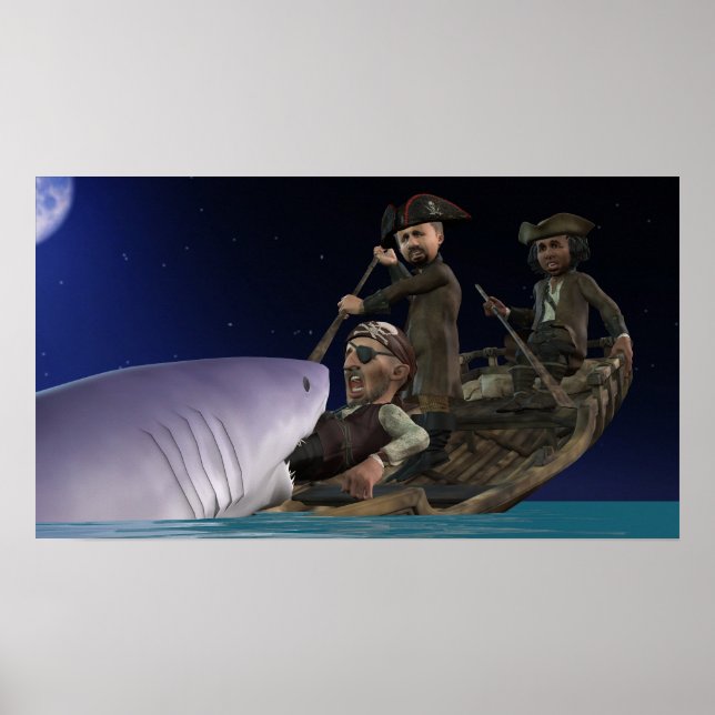 Hajattack - liten Poster (Framsidan)