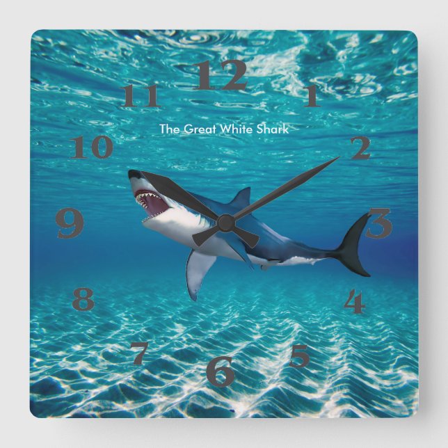 Hajbild för Väggklocka i kvadrat (Framsida)