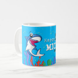 Hajblåhavsbarn oavsett ålder kaffemugg