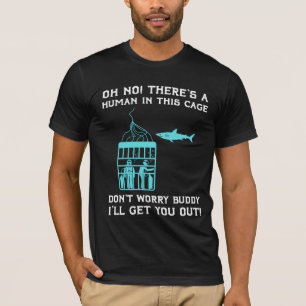 Hajburdykning under vatten snorkeln t shirt