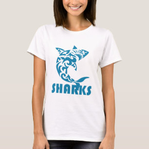 Hajcontemporaryn virvlar runt design tee shirt