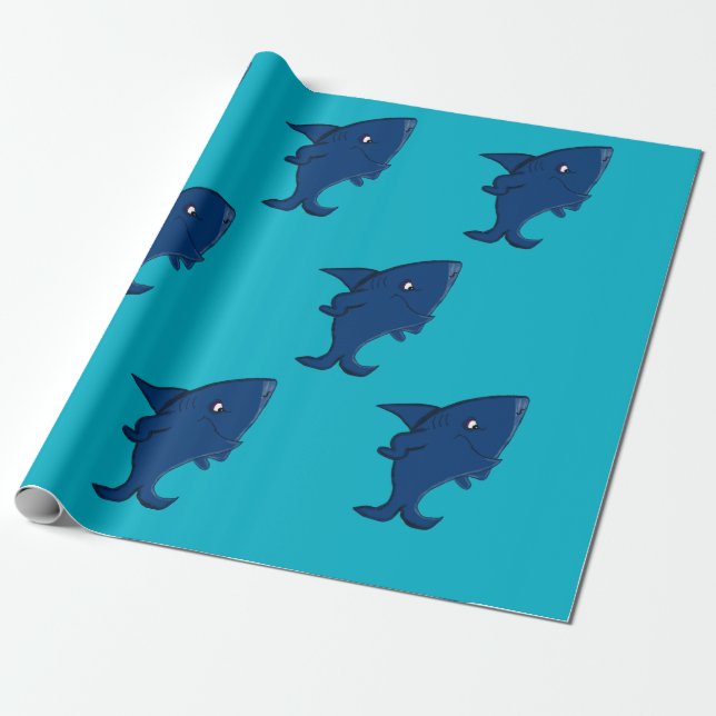Hajdesign som slår in papper presentpapper (Utrullad)