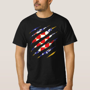 Hajduk Split Hrvatska Torcida Kroatiska fotbollen T Shirt