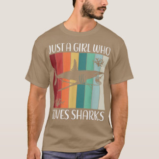 Hajen är mitt själsdjur Bara en tjej som kärlek sh T Shirt