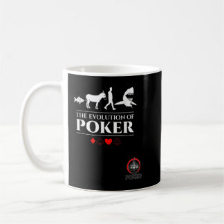 Hajen från Poker Fish Donkey Man Card Kaffemugg