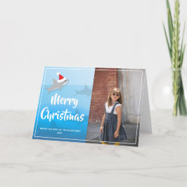 Hajen i jultomten, julklapp med Helgdag Helgkort