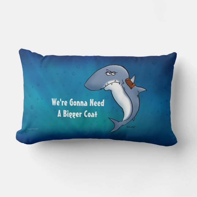 Hajen kommer att behöva en större Jacka Lumbarkudde (Framsida)