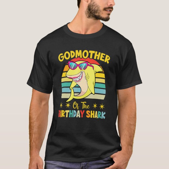 Hajens barndagsdags gudmor går t shirt (Framsida)