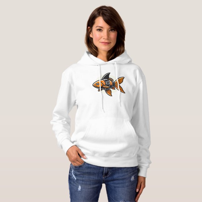 Hajfinsguld fisk T-shirt av Vin Zzep (Hel framsida)