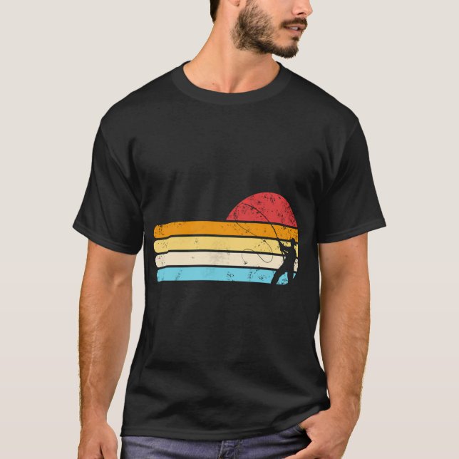 Hajfiske fisk landningsnät t shirt (Framsida)