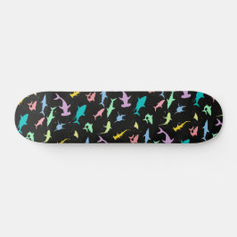 Hajfiskfärgad skugga på Mörk galaxutrymme Mini Skateboard Bräda 18,5 Cm