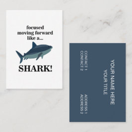 Hajfokuserad Flytta framåt som en haj Visitkort