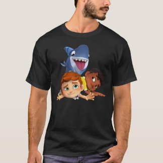 hajhund, tre tecken Sticker T Shirt