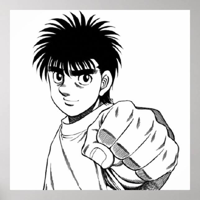 Hajime No Ippo tshirt Poster (Framsidan)