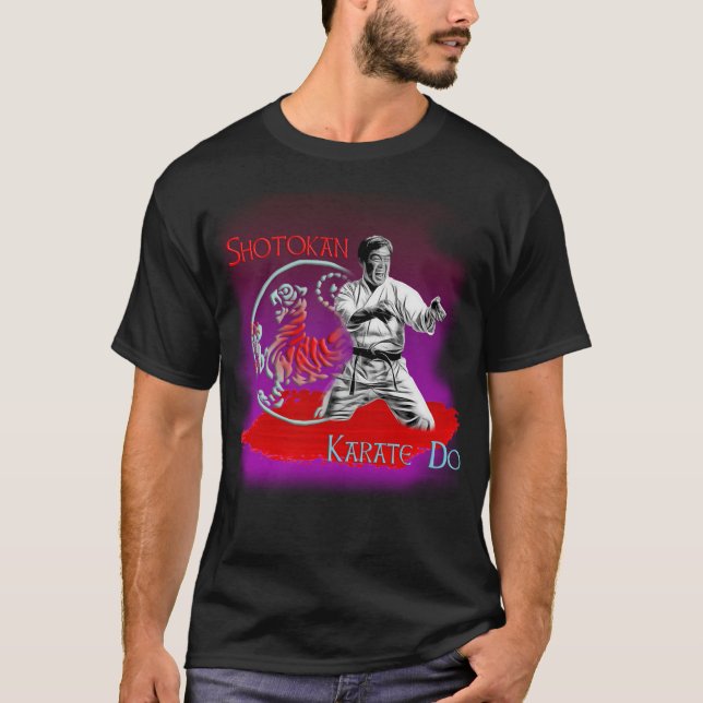 Hajime Shotokan Karate Kumite Martial Arts T-Shirt (Framsida)