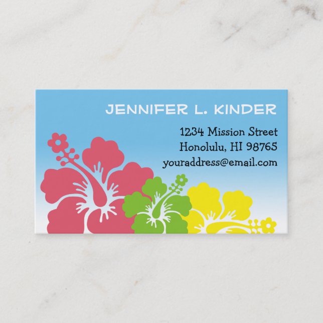 Hajisk hibiscus-blommor, tropiska mammor (Framsida)