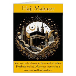 Hajj Grattiss Card Hälsningskort