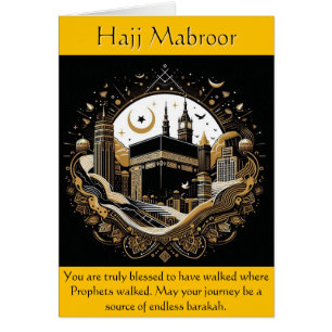 Hajj Grattiss Card Hälsningskort