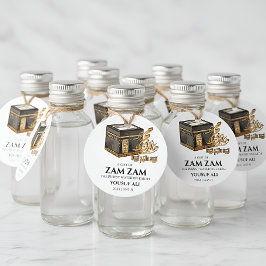 HÅJJ MABRUR Zam Zam vatten Favorit Tagg Gåvor Etiketter