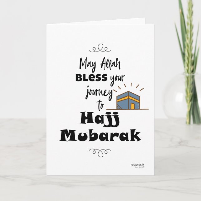 Hajj Mubarak Kort (Framsida)