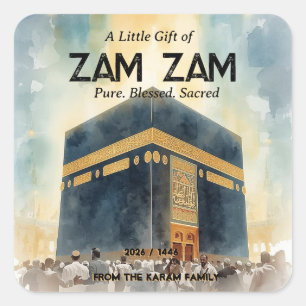 Hajj Mubarak Personlig Klistermärke & Etikett För 