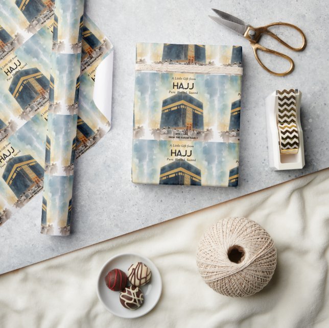 Hajj Mubarak Personligt Presentpapper  (Hantverk)