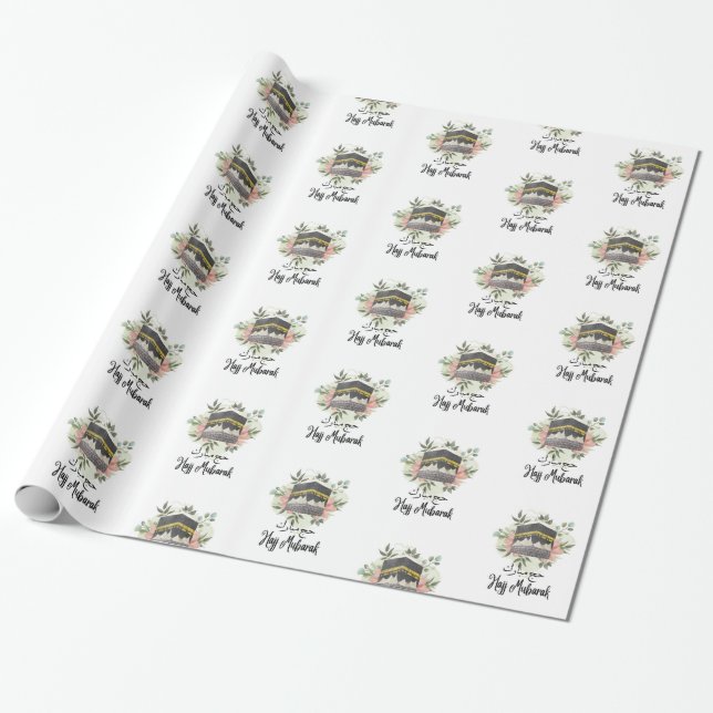 hajj mubarak Wrapping Papper, Presentpapper (Utrullad)