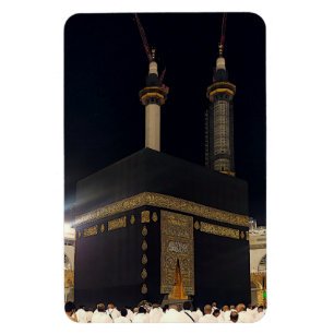 Hajj Pilgrims at Fajr, Kaaba, Mecca, Saudiarabien Magnet
