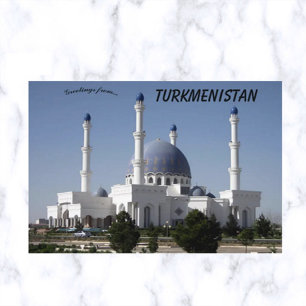 Hajji Gurbanguly-moskén i Mary Turkmenistan Vykort