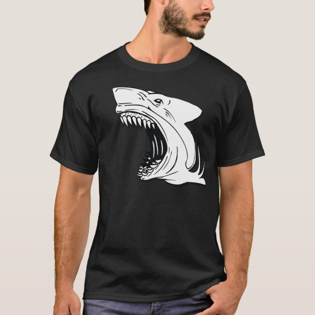 Hajmanar mörka T-tröja Tee (Framsida)