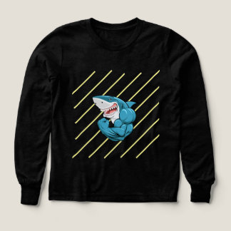 "Hajmode-sweatshirt – Djuphavsstil med bett" T Shirt