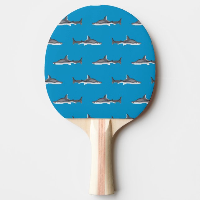 Hajmönster Pingisracket (Framsidan)