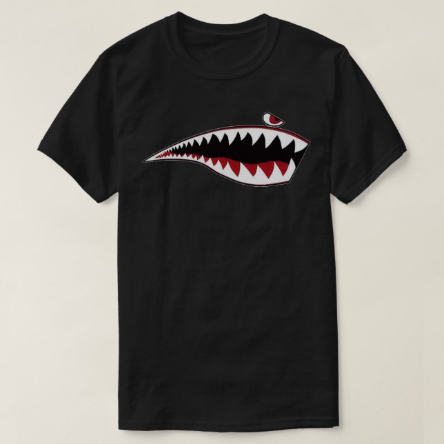 Hajmun Näsa Tandhelikoptern WWII P40 Warh T Shirt (Design framsida)