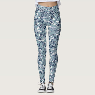 hajpartyblått leggings