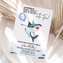 Hajs födelsedag - Dive i FEM Inbjudningar