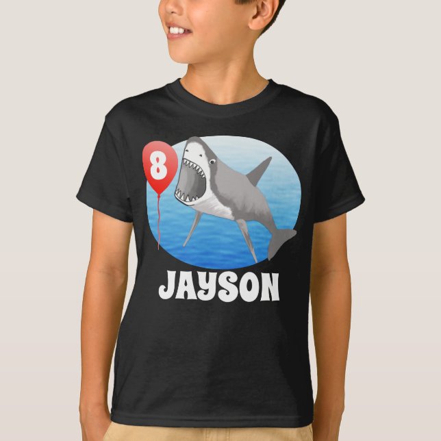 Hajs-Födelsedagsfest T Shirt (Framsida)