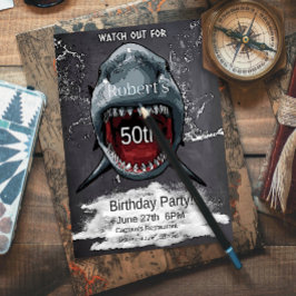 Hajs födelsedagsinbjudan, Shark Attack, Inbjudningar
