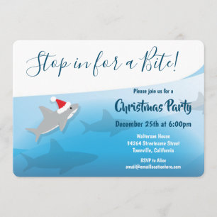 Hajs Jul-inbjudan till Helgdag Party Inbjudningar